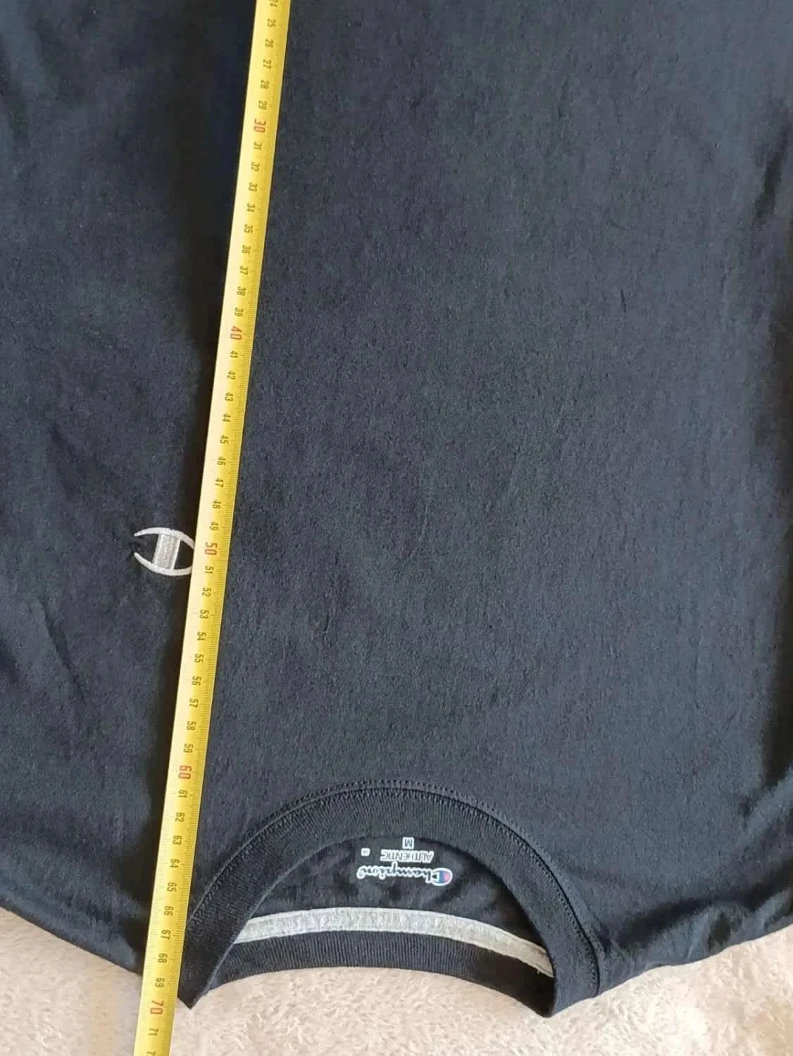 Champion Authentic black T-Shirt Embroidered Logo Size M – photo 9